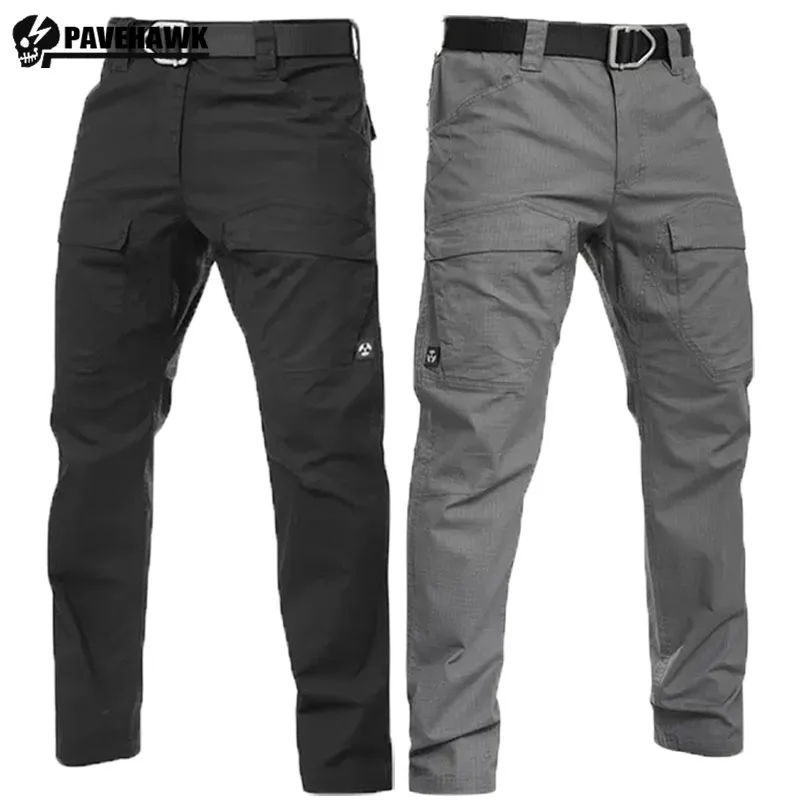 

Elasticity Cargo Pants Mens Military Waterproof Tactical Training Trousers Multi Pocket Loose Breathable Wear-resistant Joggers