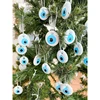 Greek Evil Eye Bead Christmas Decor Idea Wedding Gift White Evil Eye Christmas Tree Ornament Christmas Tree Decoration Car Decor 1