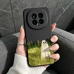 Spooky Halloween Ghost Cartoon Phone Case - Black for Honor X8 5G (141HA0601HSE)