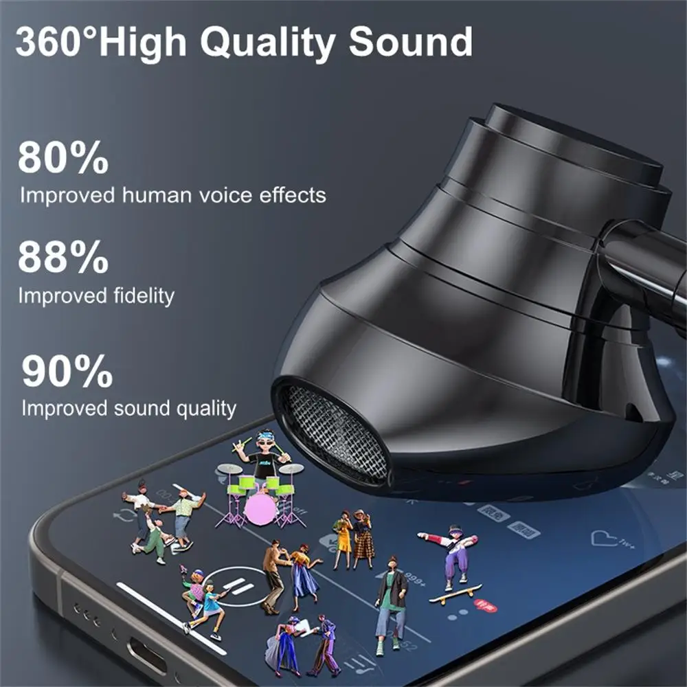 OLAF 300mAh Wireless Bluetooth Earphones TWS Hanging-Neck Magnetic Headphones Sports Running Handsfree Earbuds Support SD Card 3