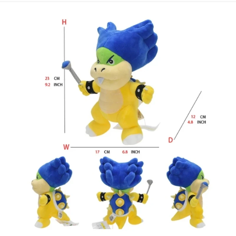 thumbnail image 1 of 25 estilos de Super Mario Bowser Koopa JR Ludwig Roy Morton Figuras de anime Periféricos de juego Juguetes de peluche suaves Regalo de Navidad, 1 of 5