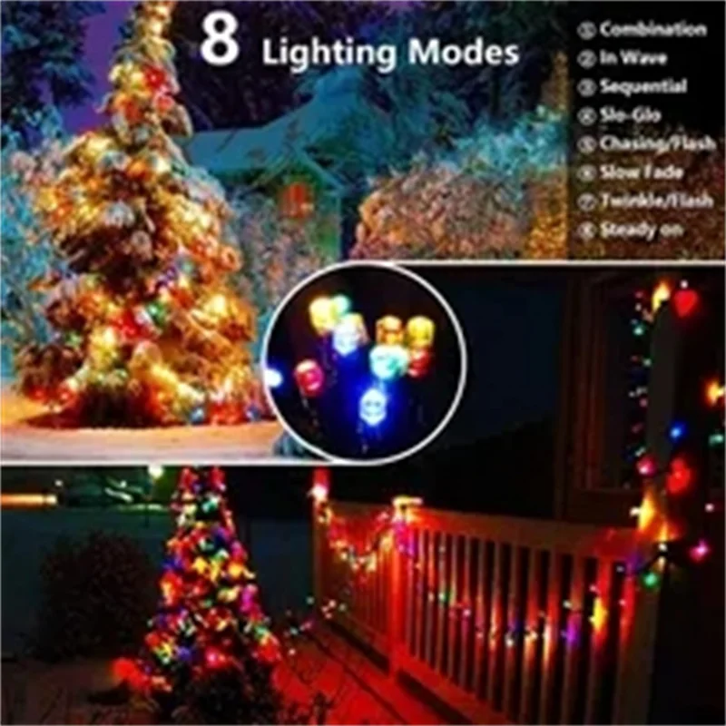 Enchanting Solar LED String Lights - 8 Modes