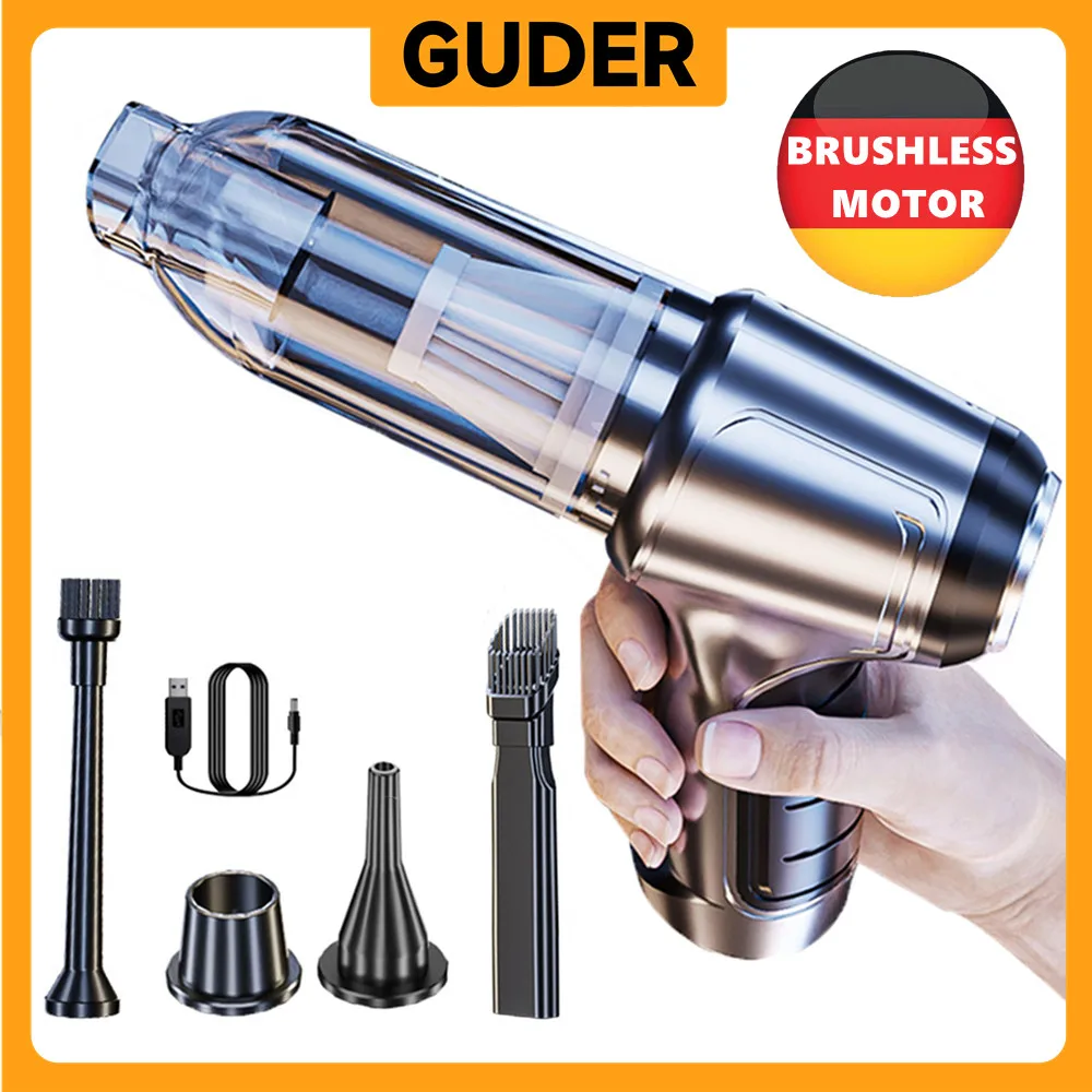 GUDER 120W Mini Wireless Vacuum Cleaner Brushless Motor Cordless