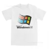 Windows 95 Graphic Men‘s T-Shirt  Women's Tee Windows XP Classic Computer System Print pattern  Tee Cotton Tees Funny Shirt 1