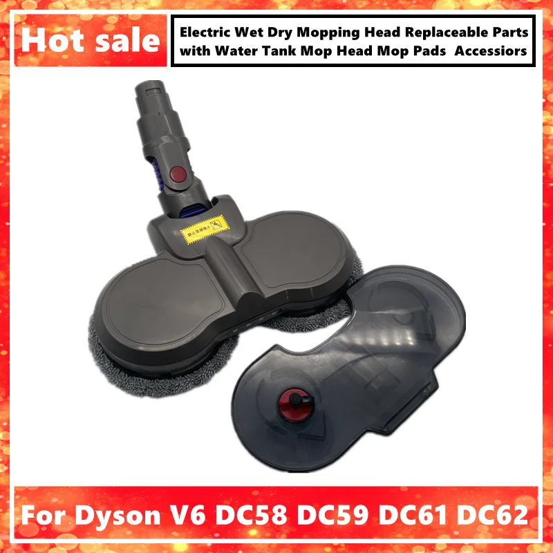 전기 습식 건식 걸레 헤드, 다이슨 V6 DC58 DC59 DC61 DC62 교체 부품, 물 탱크 걸레 헤드 걸레 패드 액세서리 