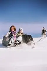 Winter Outdoor Toys Sleds & Snow Tubes Heavy Duty Inflatable Snow Sled Toboggan Toys for Kids