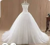 OLOEY Simple A Line Tulle Wedding Dresses Strapless Sweep Train Bridal Gowns princess Robe de mariage Corset Back Plain 1