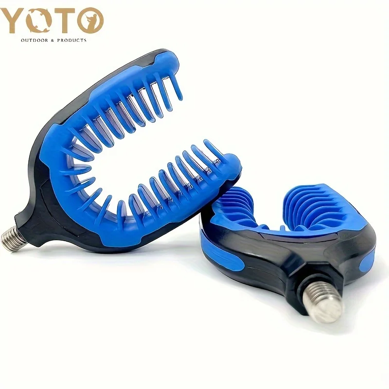 YOTO 2PCS fishing rod holder U-shaped fishing accessories plastic support bracket / back bracket, suitable for all types of rods