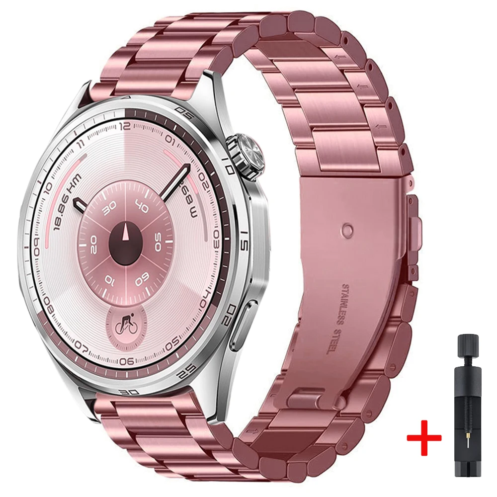 Elegant 22mm Metal Strap - Fashion Wristband