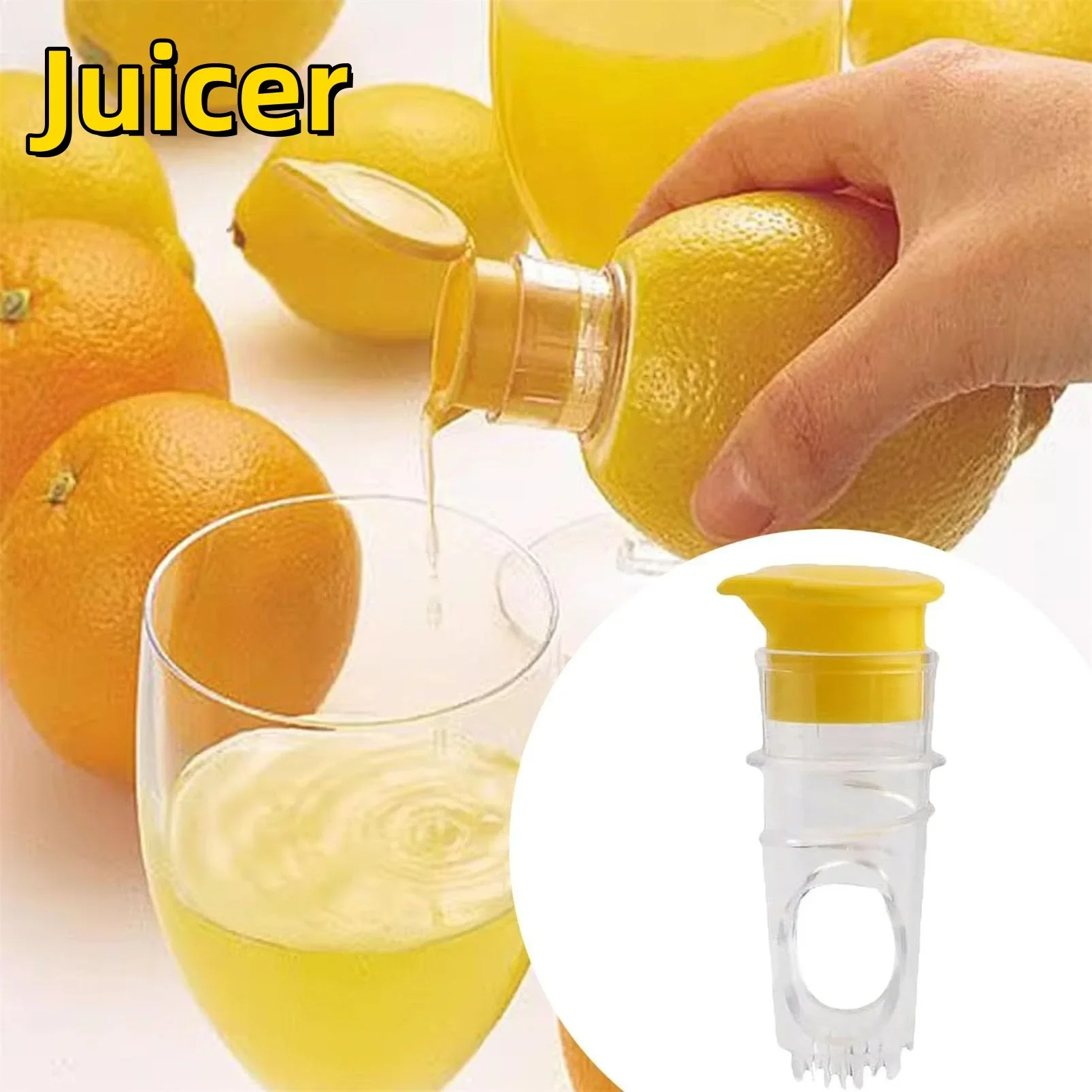 Plastic Manual Citrus Juicer Mini Lemon Juicer Orange Squeezer Easy Juice Extractor Freshness Preserving Kitchen Stuff Fruit Juicer Lemon Squeezer