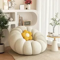 Lazy Pumpkin Sofa Nordic-Style Single Sofa Chair EPS Particle Filling Soft Comfortable Home Living Room Balcony Bedroom Sofa set 4