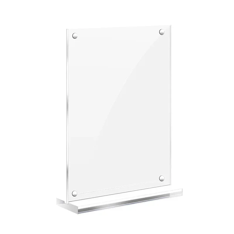 Acrylic Sign Holder POP Display Stand Rack Desktop Advertising Sign Board Poster A4 A5 A6 Acrylic Price Tag Frame Picture Holder 4