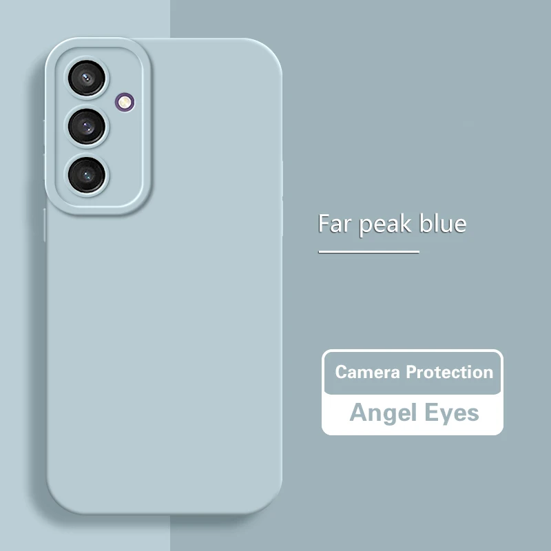 Matte Angel Eyes Fashion Liquid Silicone Phone Case - Soft Back Cover