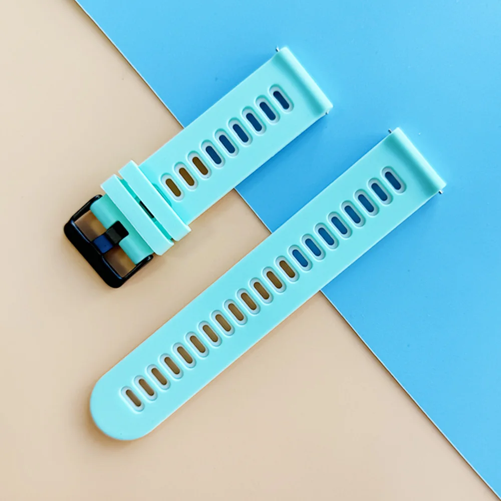 Sports Silicone Wrist Strap - 20mm/22mm Adjustable Watchband Bracelet