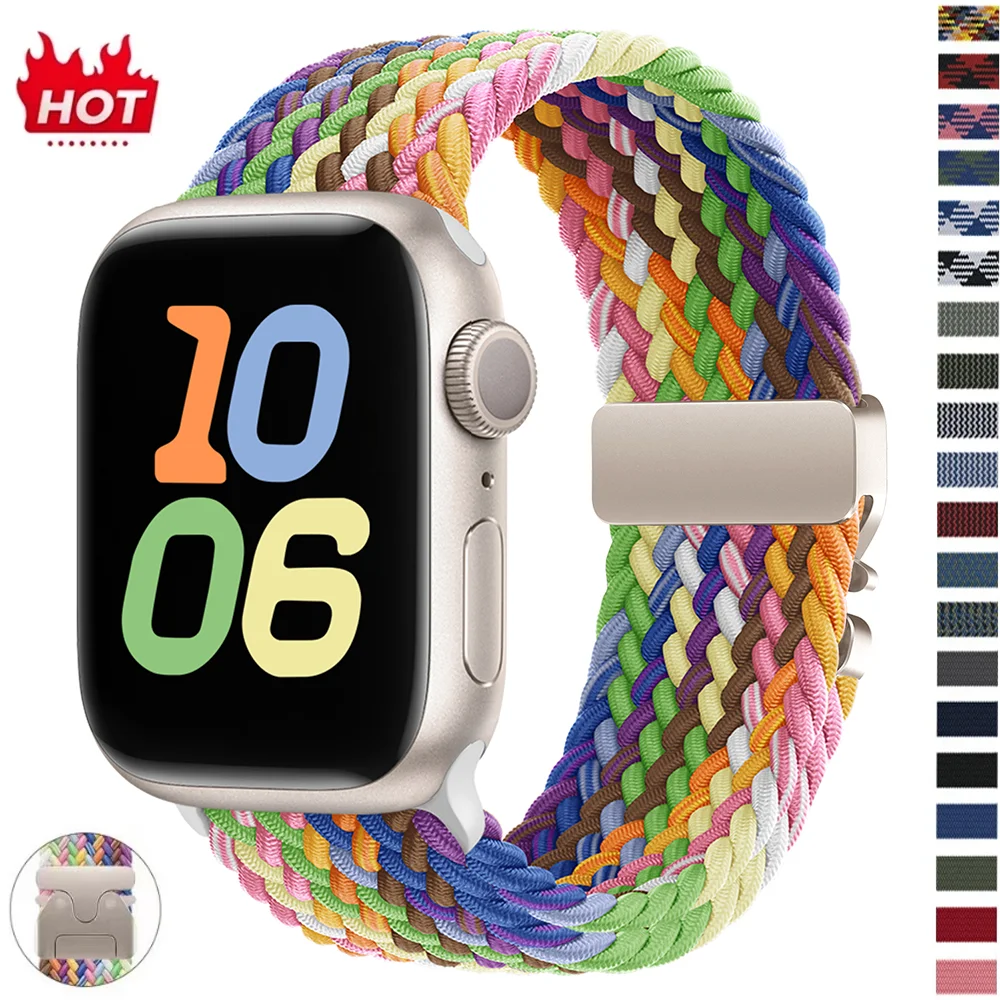 Braided Nylon Watch Strap Bracelet – Elegant and Versatile Design