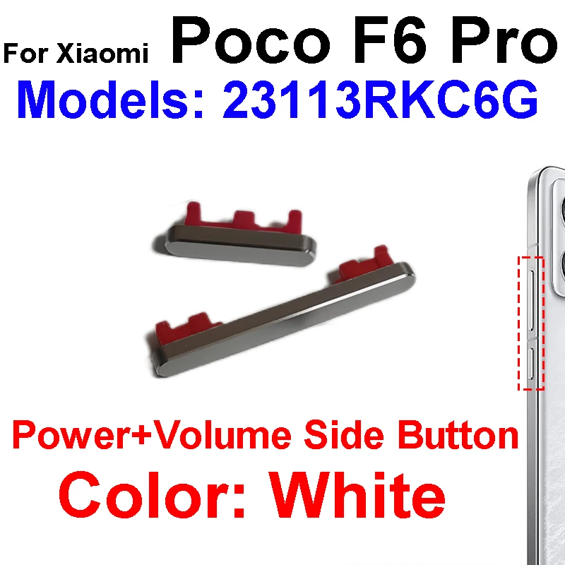 Universal Power and Volume Button Replacement Set - Premium Small Side Keys