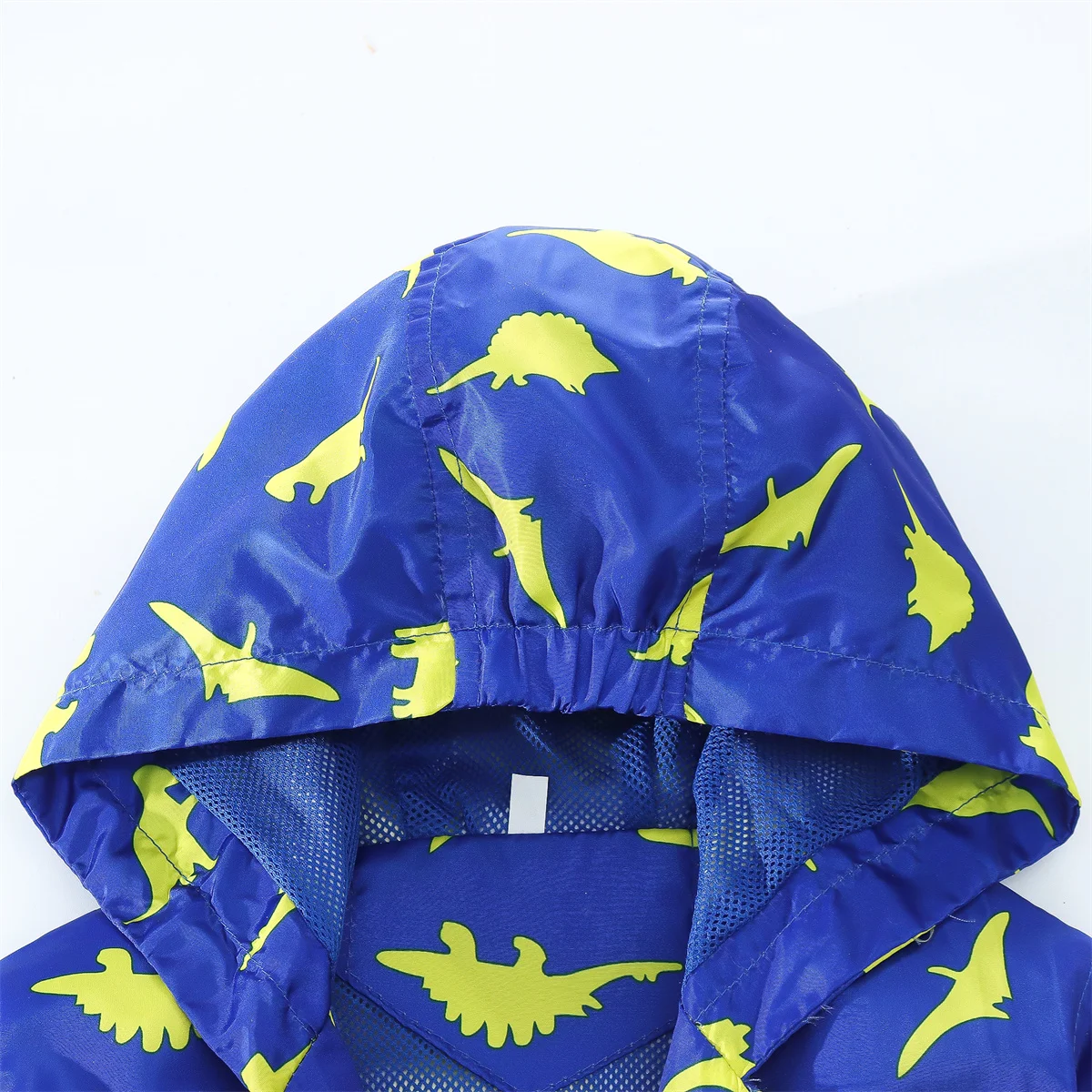 Baby Boy Jacket Toddler Cartoon Dinosaur Print Hooded Zipper Windproof Coat Spring Autumn Long Sleeve Clothing