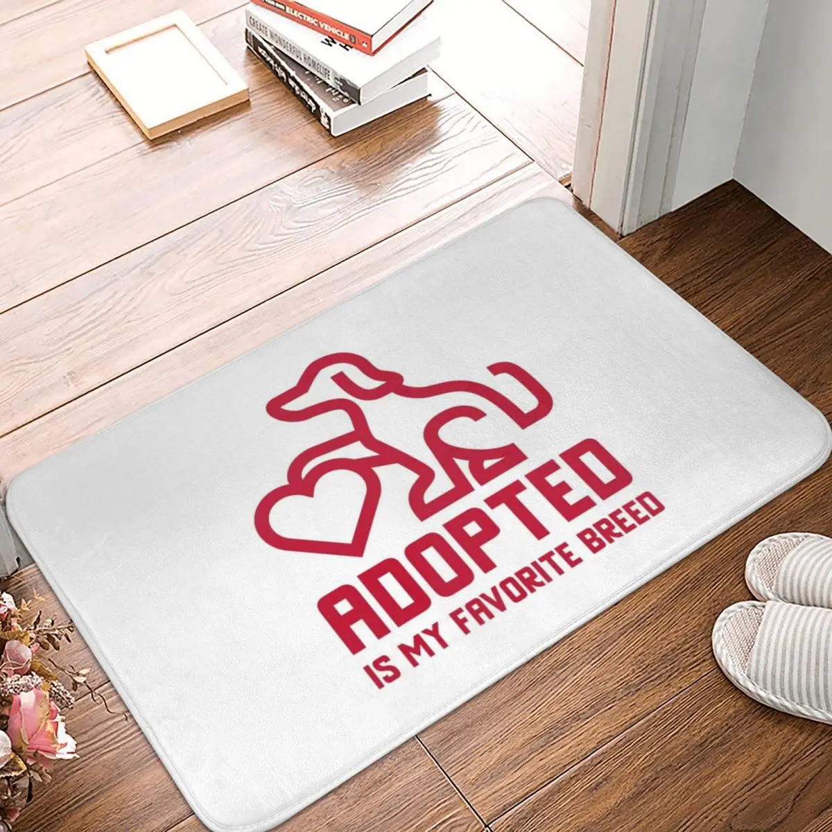 Adopted Is My Favorite Breed Doormat Rug carpet Mat Footpad Polyester Non-slip dust-proo Floor Entrance Kitchen Foot Pad |