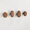 Walnut Wood Wall Mounted Coat Hook, Natural Wood Clothes, Key Holder, Coat Rack, Hat, Scarf, Handbag Storage Hanger 4