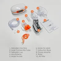 Nébuliseur portable, machine nébuliseur pour adultes et enfants, mini nébuliseur portatif avec embout pour adultes et masques de chargement 6