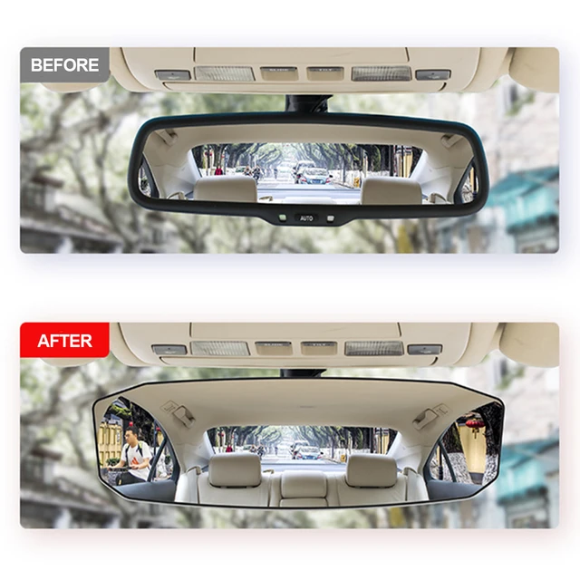 2 größe Große Ansicht Universal Auto Spiegel Innen Rückspiegel Auto  Rückspiegel Anti-glare Gebogene Spiegel Auto zubehör