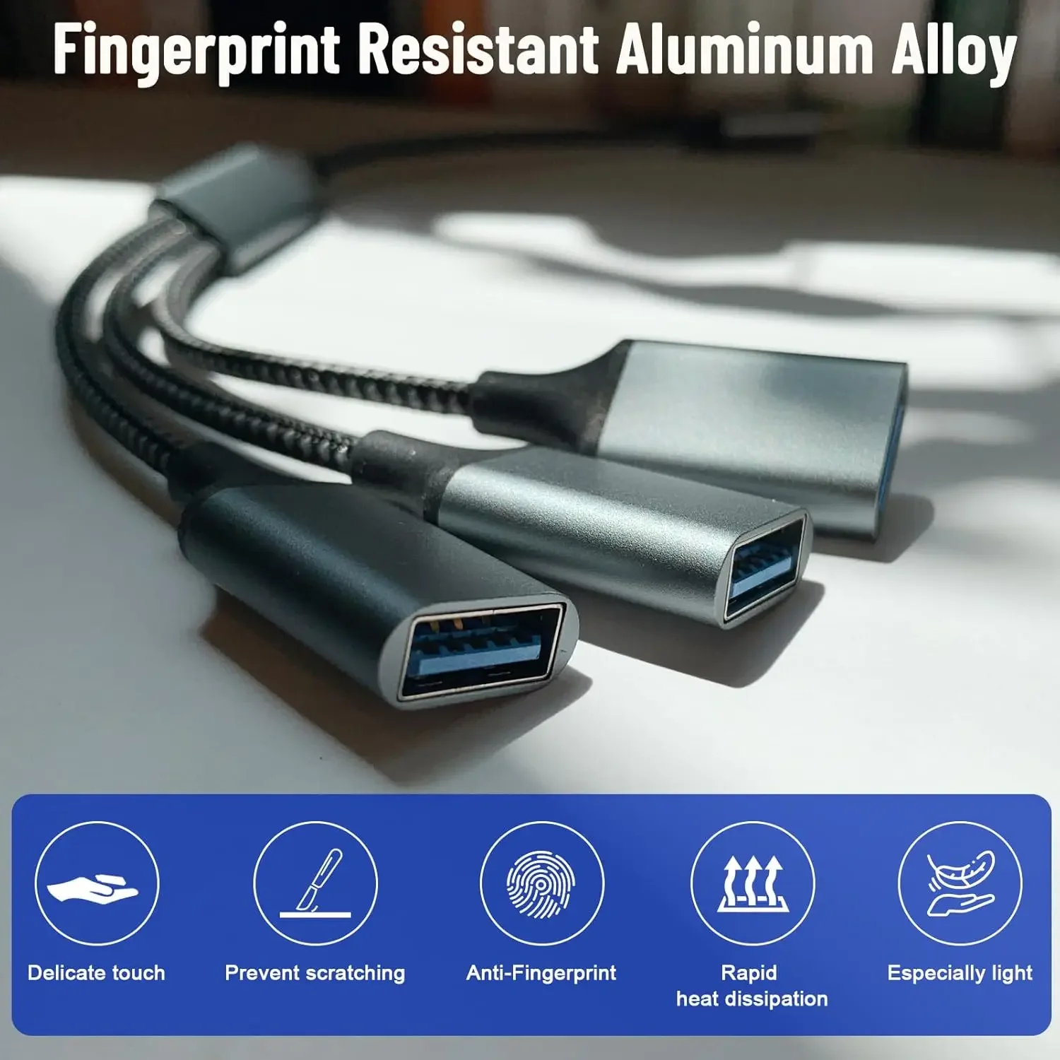 Universal Multi-Port 3-in-1 USB Hub Adapter