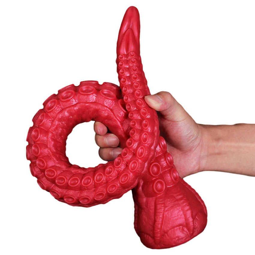 Octopus Tentacle Silicone Anal Dildo For Men And Women_voghion.com