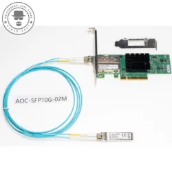 Enhanced Product Title: High - Performance Dual - Port 10Gb RDMA Network Interface Card with SFP+ Optical Transceiver (MCX312B - XCCT AOC 2m)