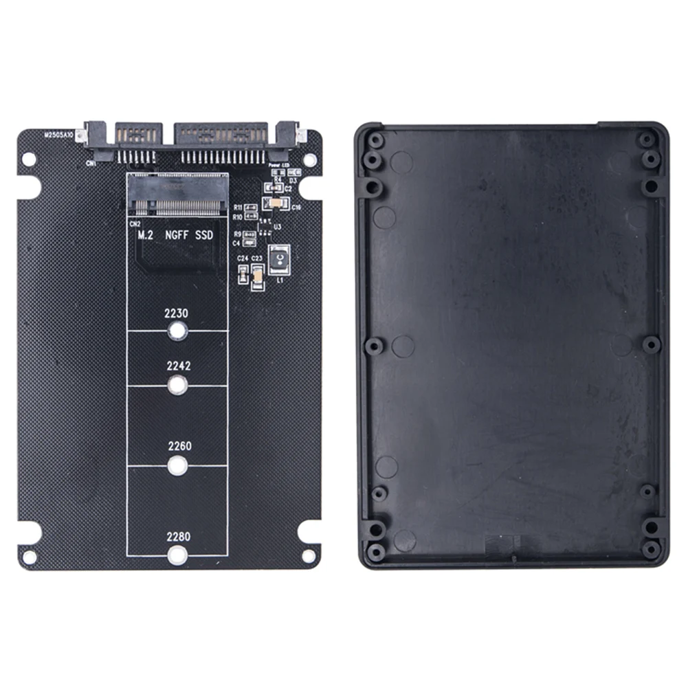 SATA3.0 6Gbps M.2 NGFF SSD To SATA3 Adapter Card M2 NGFF SSD To SATA3.0 External Hard Drive Box Hard Disk Adapter Board