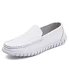 2025 Spring New White Men Casual Shoes Soft Leather Comfortable Doctor Nurse Work Flats Business Loafers Men Designer Shoes 6