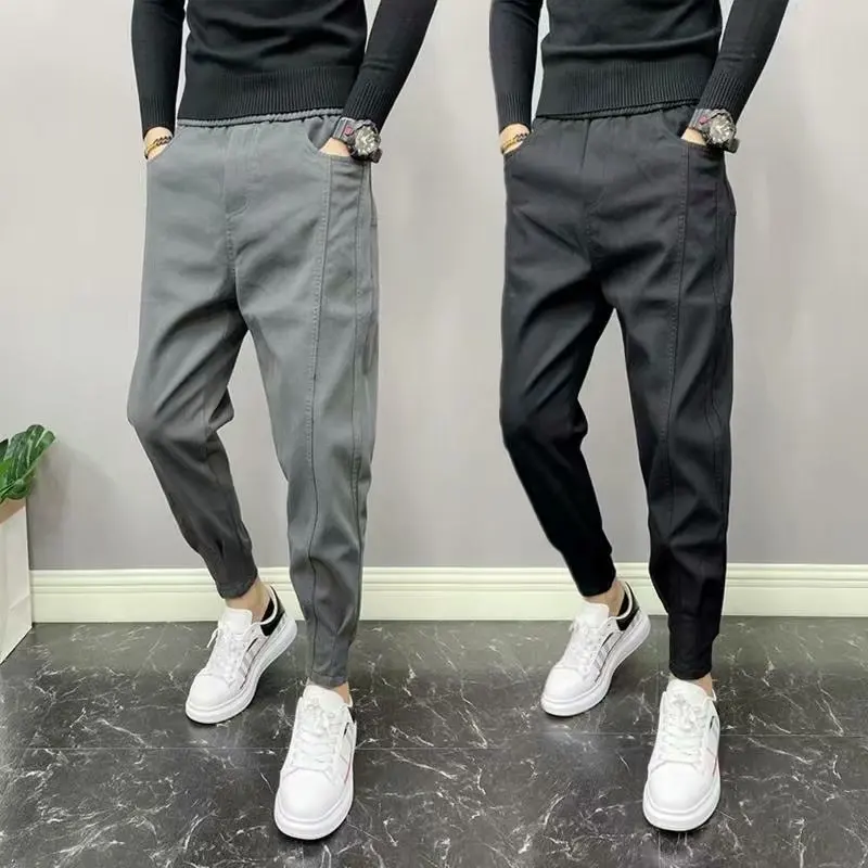 Spring Autumn Stylish Japanese Streetwear Harajuku Fashion Harem Luxury Clothing Cargo Work Designer Casual Leggings Sweatpants