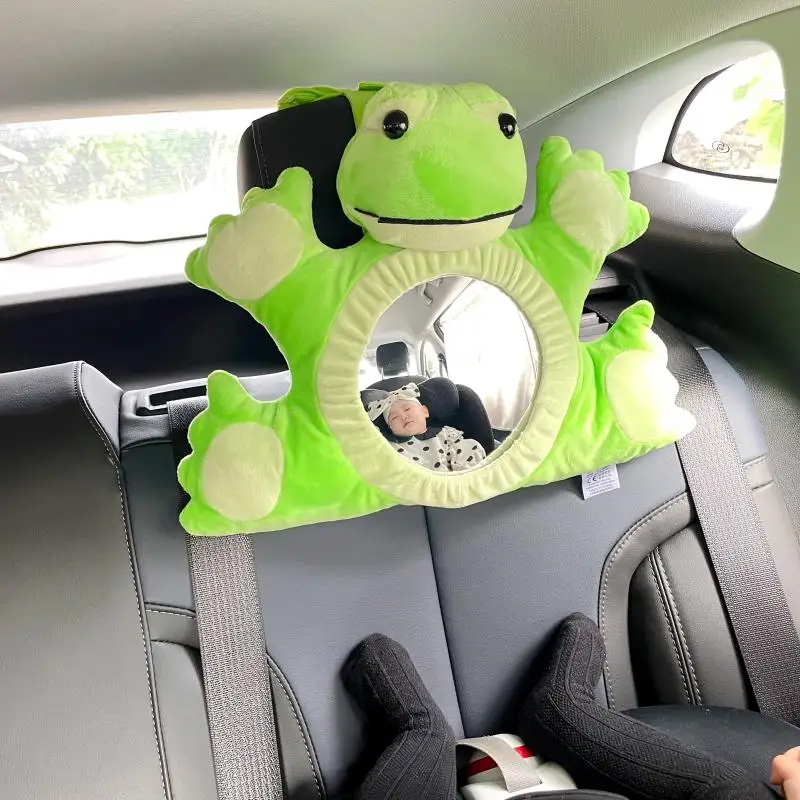 Instagram Wind Baby Frog Observation Mirror Baby Safety Seat Reverse Car Rearview Mirror Cartoon Car Reflector
