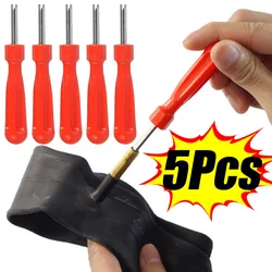 1/5Pcs Tyre Valve Core Wrench Spanner Tire Repair Tools Tire Valve Core Removal Tools Core Screwdriver for Car Bicycle Car Tools