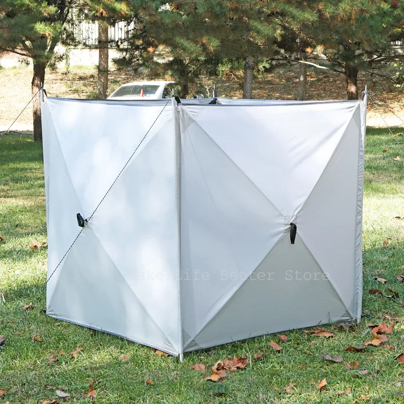 Camping Windscreen Folding Windproof Shield Outdoor Camping Gas Stove Fire Shelter