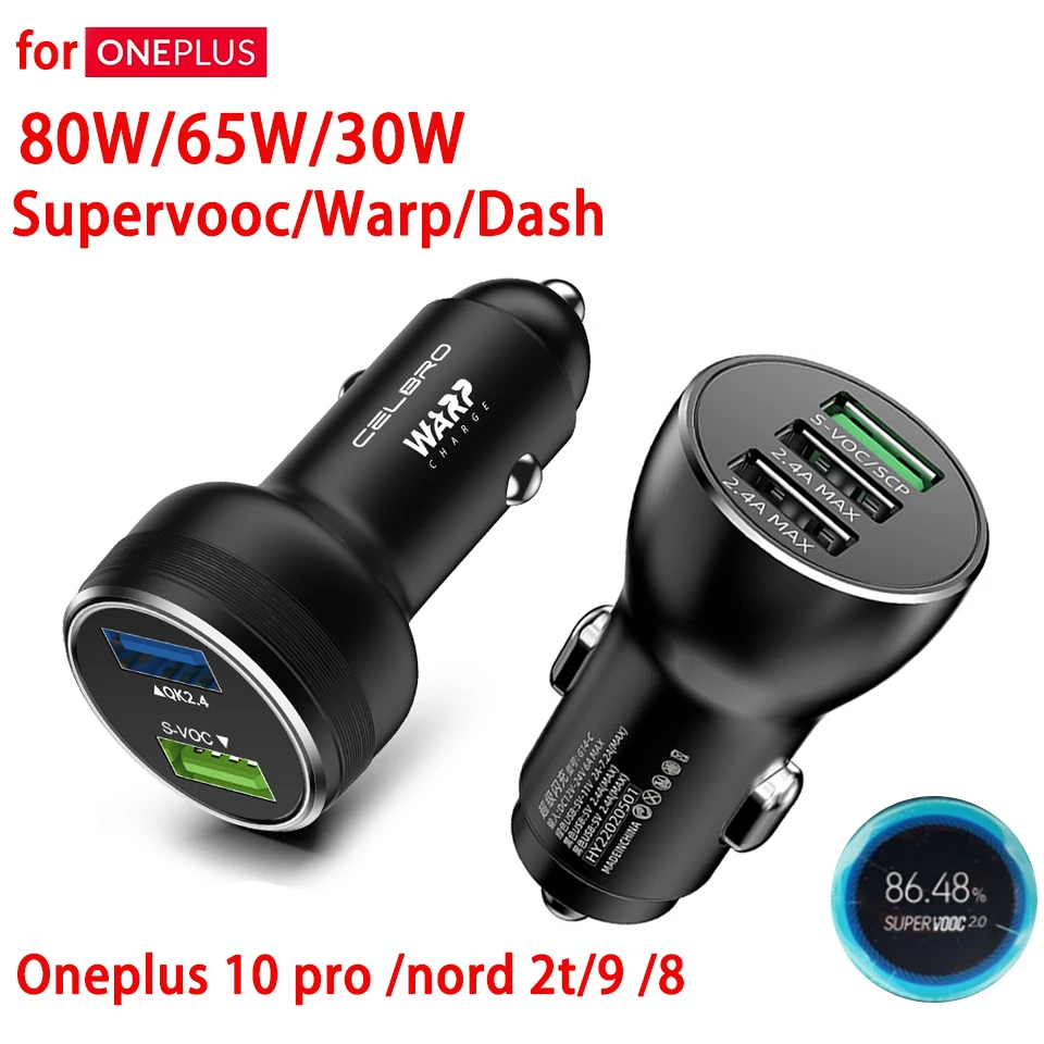 CHARGEUR DE VOITURE CHARGE RAPIDE 4 PORTS USB 5V 9V 12V 24V 7.2A