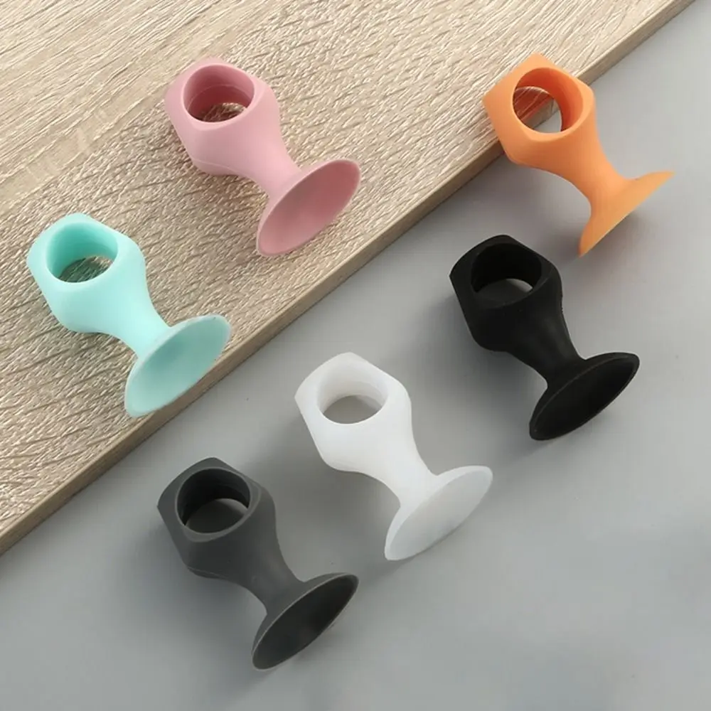 Suction Cup Silicone Door Stopper Color Anti Collision Mute Door Handle Crash Pad Furniture Wall Protector Hardware