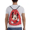 Custom Happy Minnie Mouse Drawstring Bag for Training Yoga Backpacks Men Women Cartoon Sports Gym Sackpack 5
