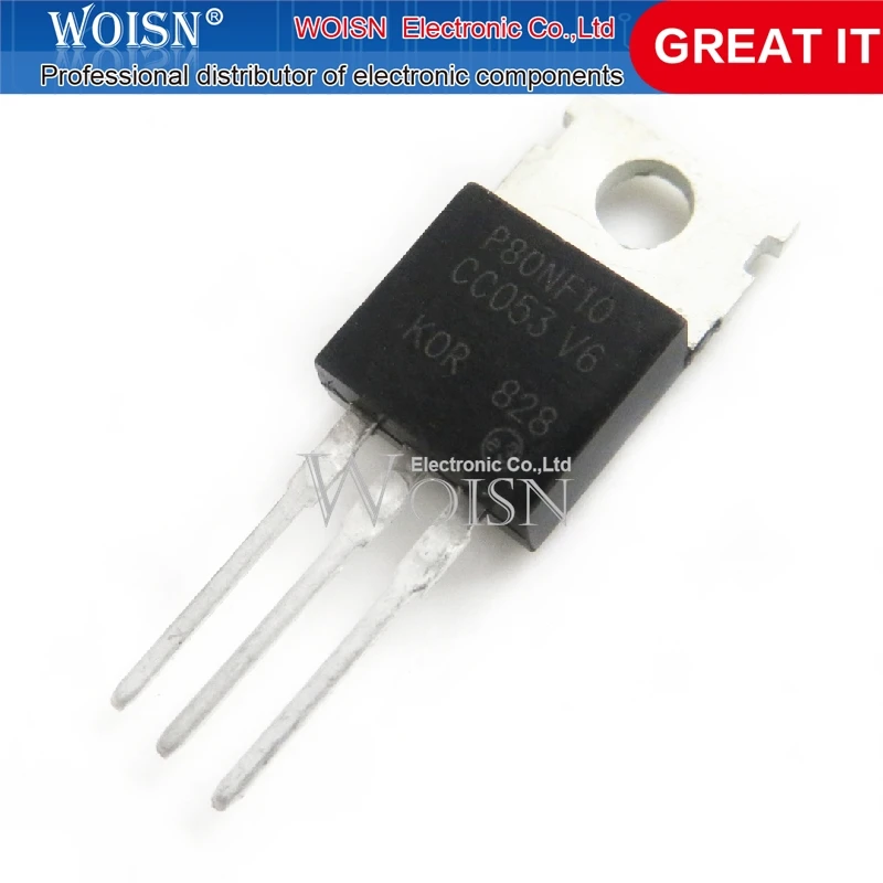

10 шт. STP80NF10 P80NF10 TO-220