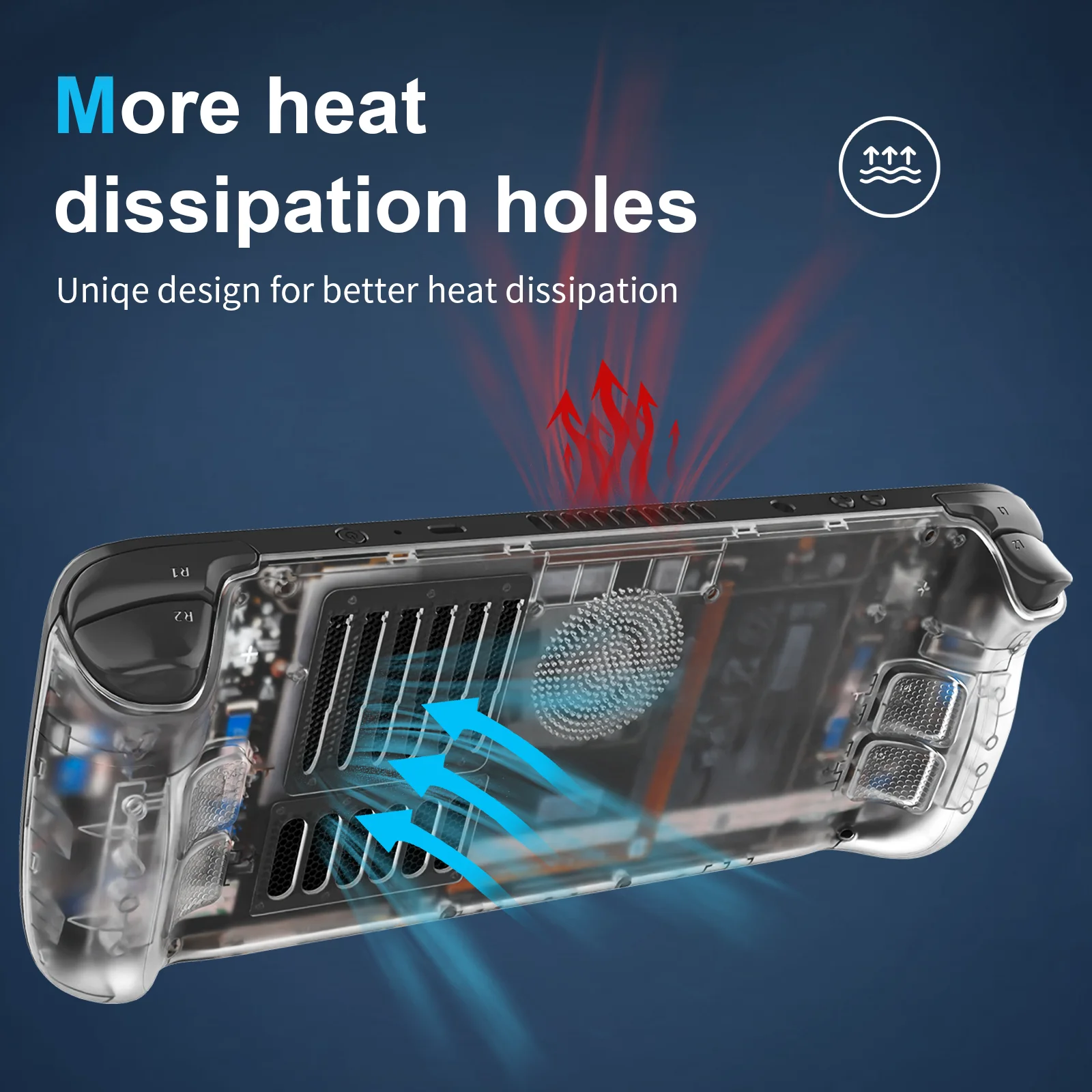 New Arrival Gaming Accessories For Steam Deck Custom Replacement Faceplate Back Plate Housing Shell for Steam Deck LCD Console 4