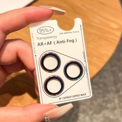 Premium Metal Ring Glass Camera Lens Protector - Durable Cover Accessories for 16 16plus(2PCS) (Colorful)