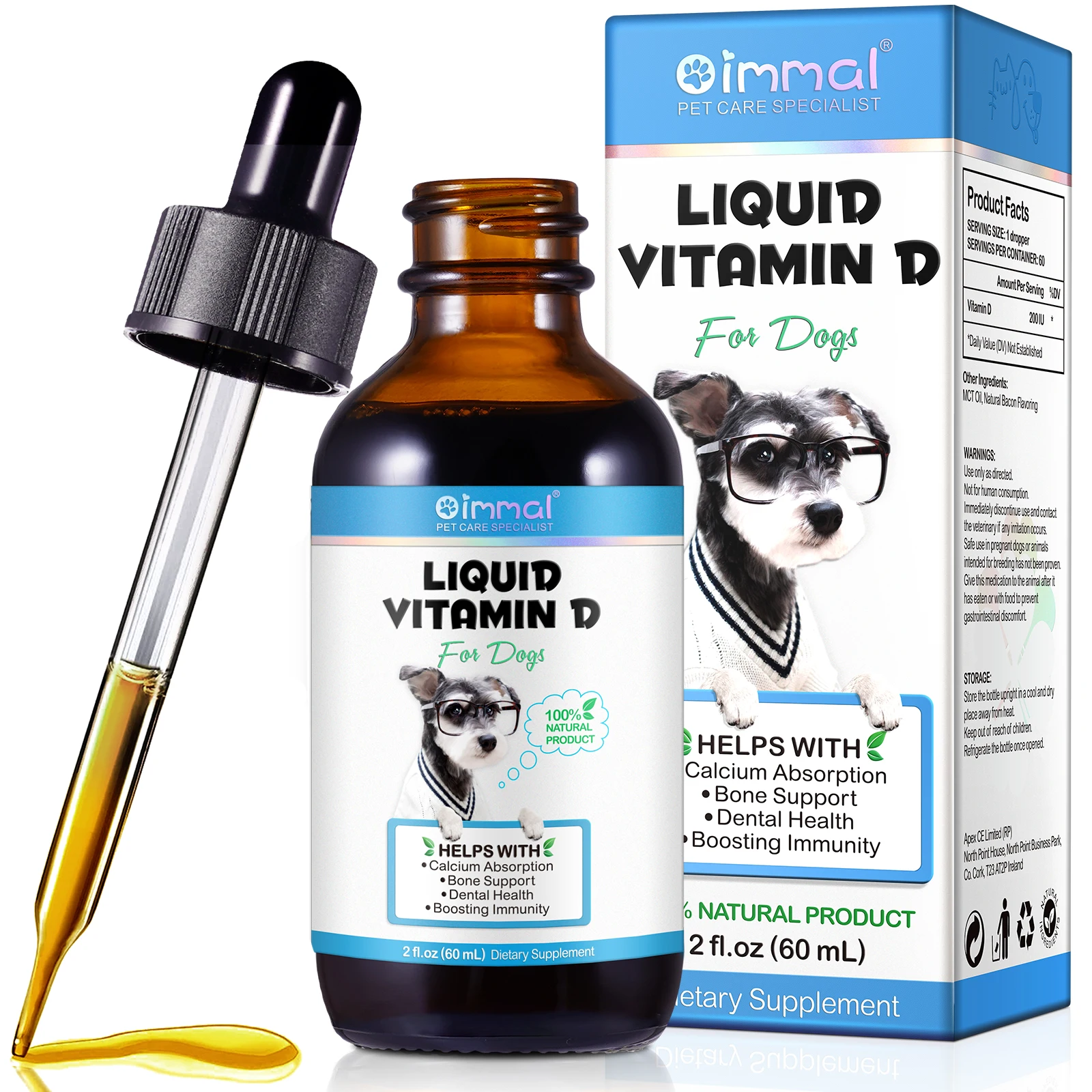 Liquid Vitamin D Supplement for Dogs Juliemed
