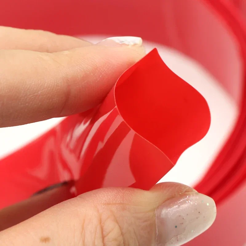 1~20M PVC Heat Shrink Tube 18650 Lipo Battery Pack 7mm ~ 280mm Insulated Protection Film Wrap lithium Case DIY Cable Sleeve Red