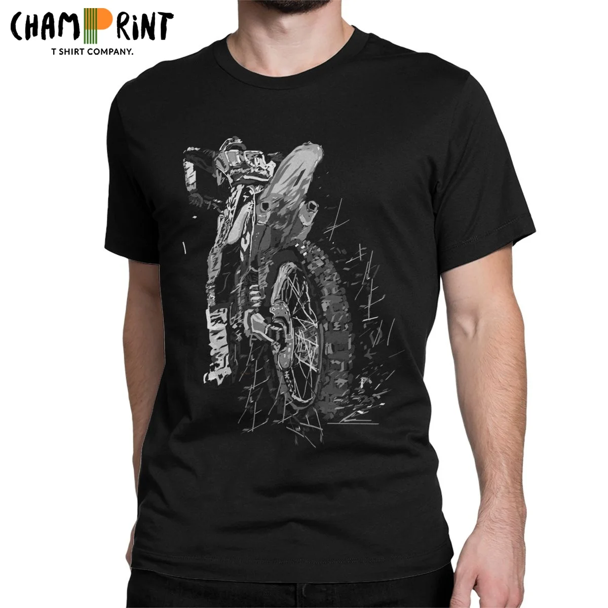 

Мужская футболка для мотокросса, мотоциклетная футболка с коротким рукавом, мотоциклетная футболка с круглым вырезом