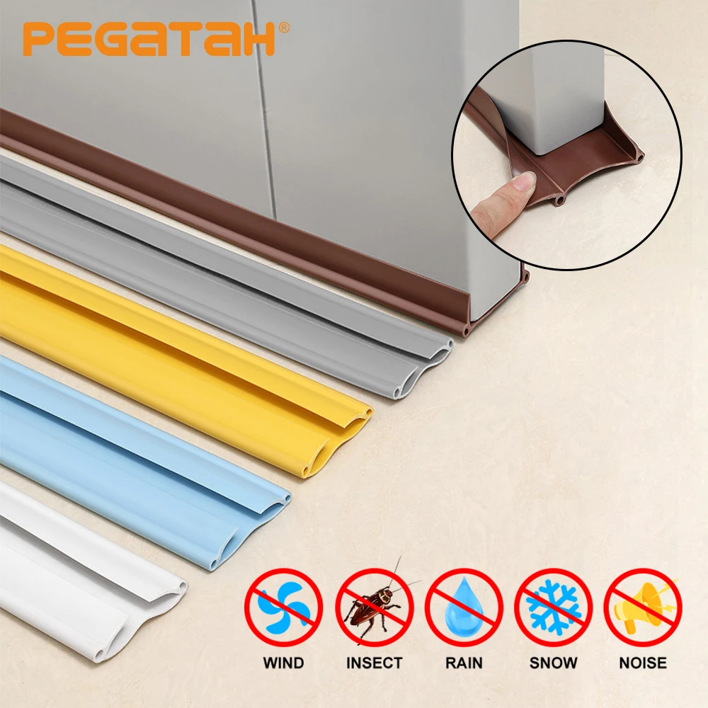 Door Seal Strips Bottom Noise 96cm Under Door Waterproof Sealing Strips