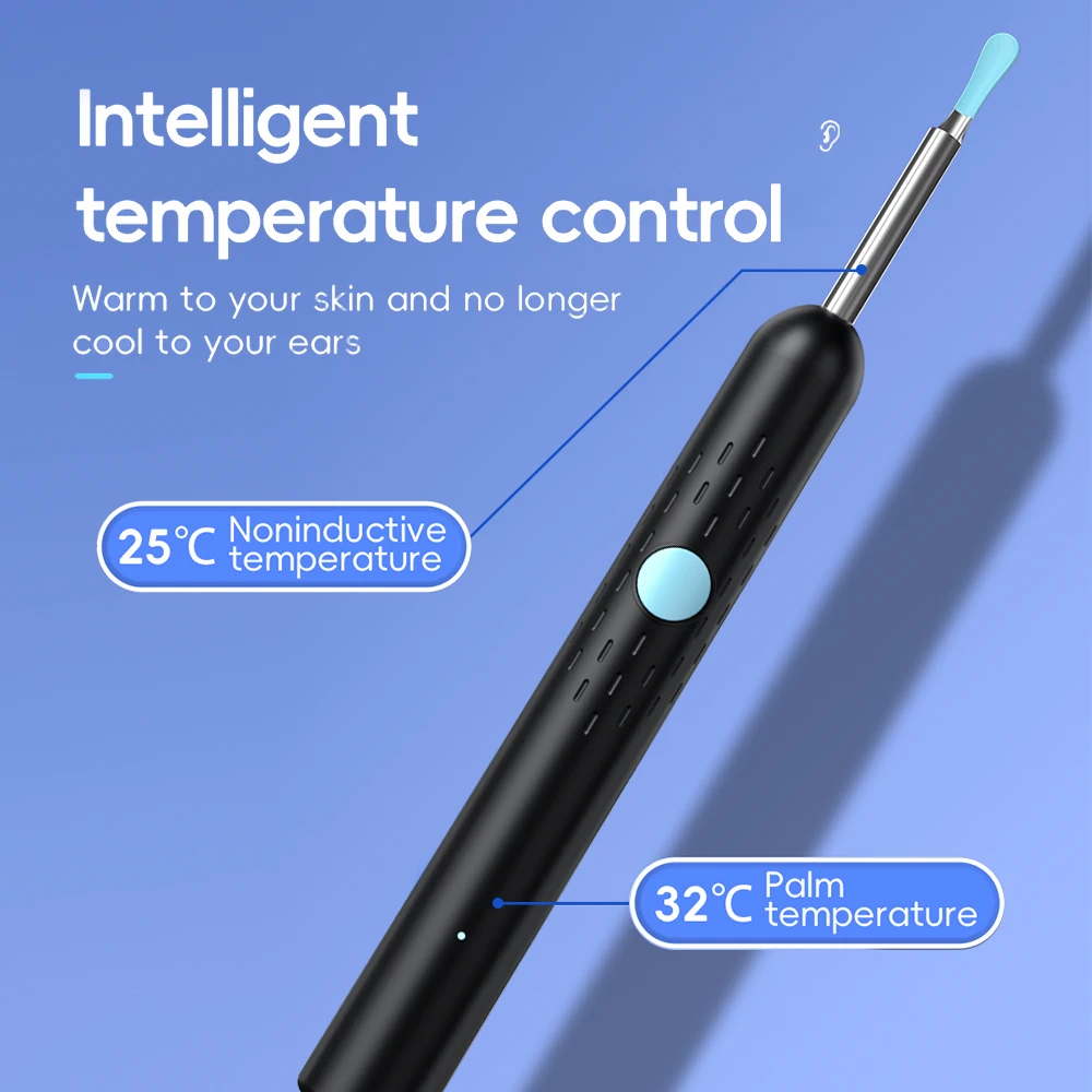 Ear Wax Cleaner with Camera and Luminous Otoscope
