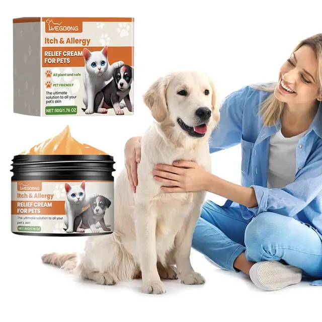 Pet Allergy and Itch Relief Cream for Dogs Cats 5