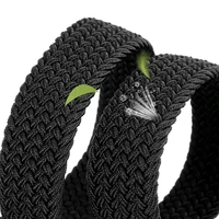 Non-hole Punch-free MEN'S AND WOMEN'S Woven Belt Elastic Stretch Canvas Belt Female Korean Style Versatile Student Pants Belt 5