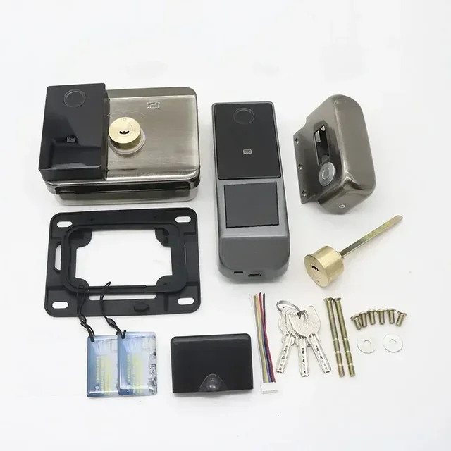 Tuya WIFI Version Double Side Fingerprint Lock Outdoor Gate Waterproof TTlock APP Passcode Rfid Card Keyless Smart Door Lock 6