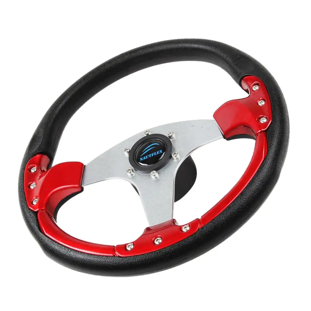 

350mm Boat Steering Wheel Non-directional 5 Spoke 3/4" Tapered Shaft for Marine Vessels Yacht Speedboat Boat Accessories Marine