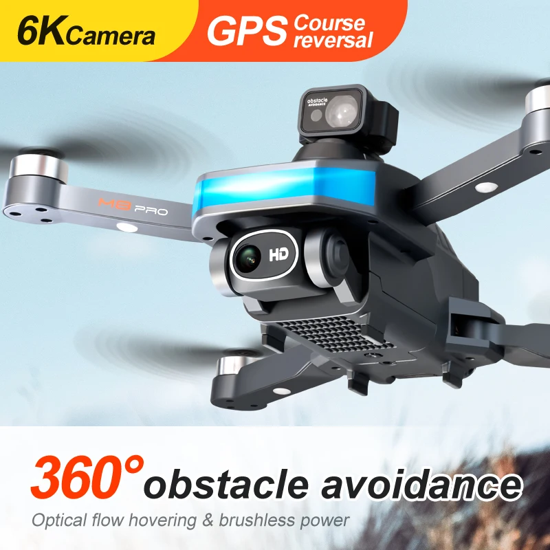 

M8 Pro GPS Rc Drone with 6K HD Dual Camera Professional Photography Obstacle Avoidance Brushless Helicopter Foldable Quadcopter